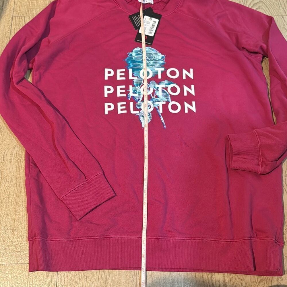 NWT Peloton Women‎ Oversized Crewneck Long Sleeve Logo Casual Sweatshirt Med - Picture 6 of 7